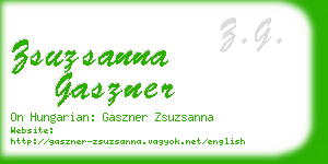zsuzsanna gaszner business card